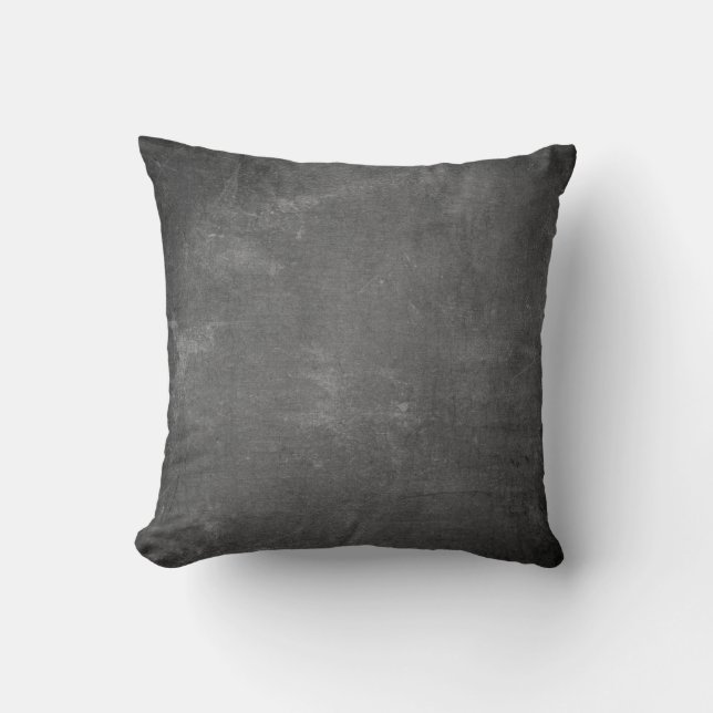 Texture chalkboard vintage rustic throw pillow (Front)