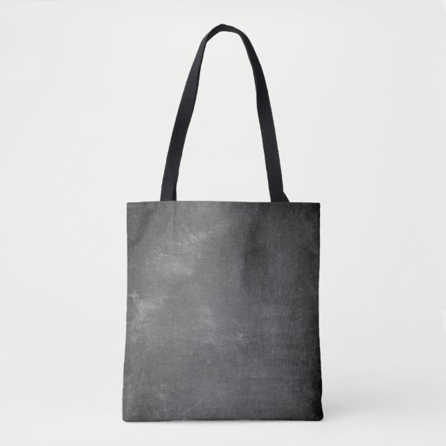Texture chalkboard vintage rustic tote bag (Front)