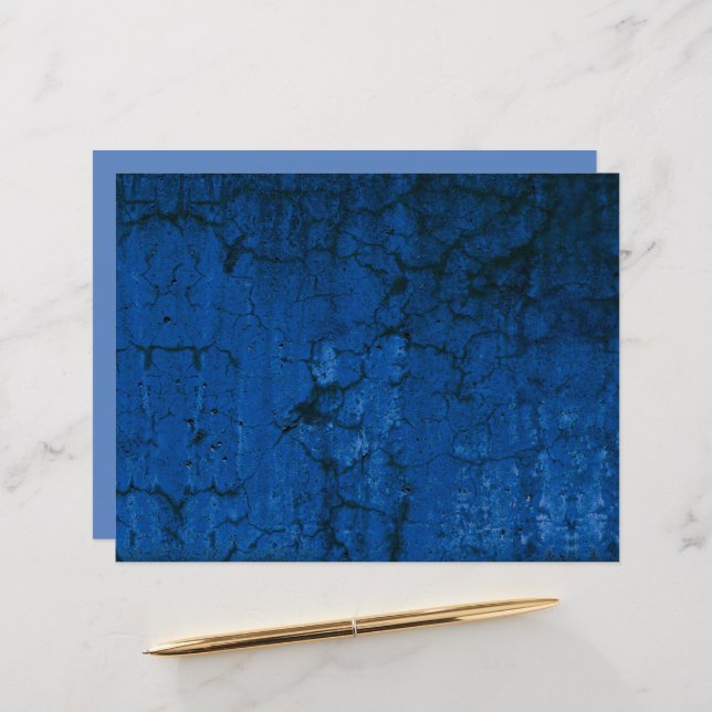 Texture Dark Blue Rustic Vintage Grunge (Front/Back In Situ)