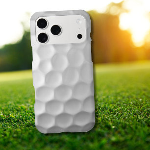 Texture de balle de golf blanche gaufree