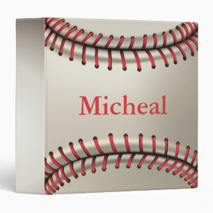 Texture de baseball personnalisée Classeur de 3 an