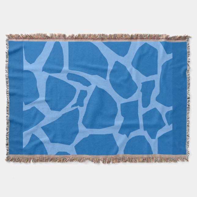 Texture de la Girafe Bleue Lancer la couverture (Devant)