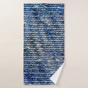 Texture de laine de tricot bleu
