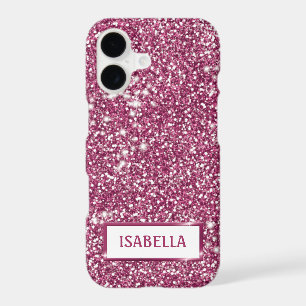 Texture de scintillement rose faux avec nom person