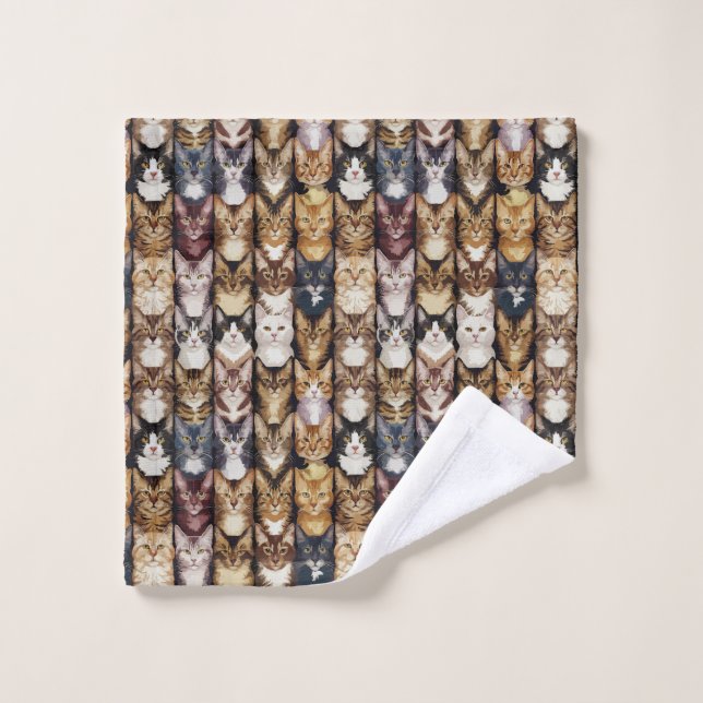 Texture des chats (Gant de toilette)