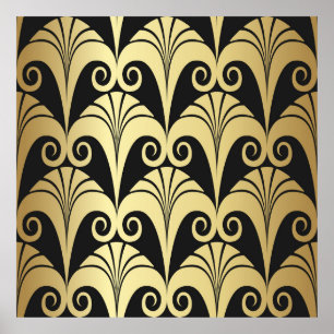 Texture dorée et brillante. Géomet d'art déco vint