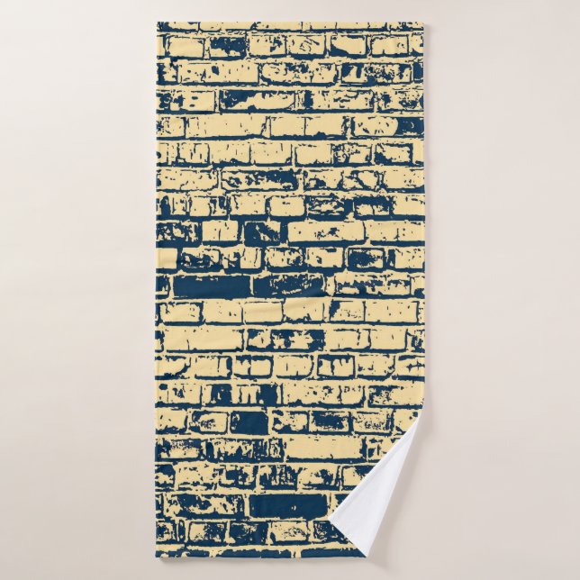 Texture d'un mur en brique. Design élégant de papi (Serviette de bain)