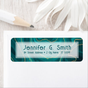Texture en marbre liquide turquoise avec accents o