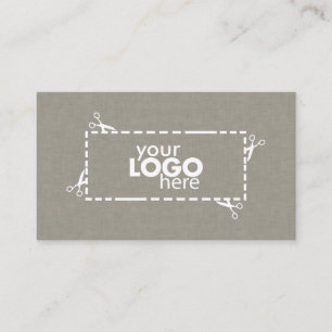Texture et Carte de visite de logo subtil Faux Fab