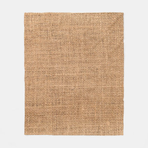 Texture fabric burlap background fleece blanket