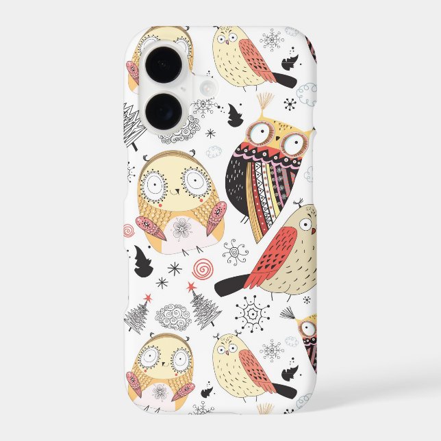 Texture funny owl (Back)