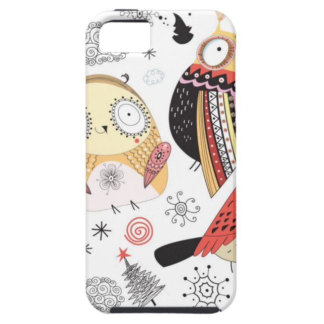 Texture funny owl Case-Mate iPhone case (Back)