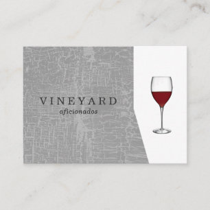 Texture Gray with Wine Glass Business Card