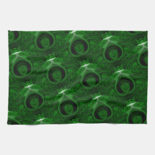texture green malachite kitchen towel