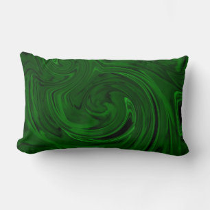 texture green malachite lumbar pillow