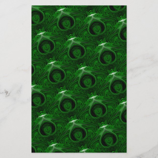 texture green malachite stationery (Front)