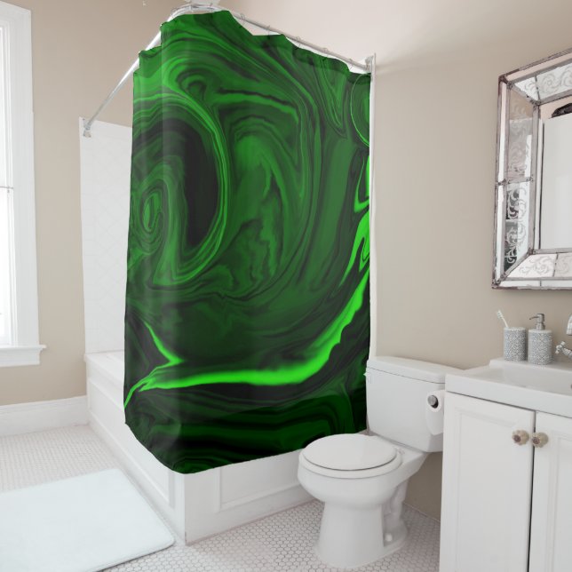texture green malachite stone (In Situ)