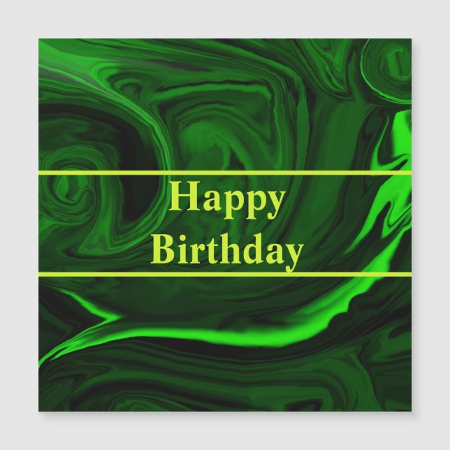 texture green malachite stone ,personalized (Front)