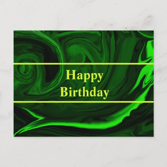 texture green malachite stone ,personalized postcard (Front)