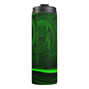 texture green malachite stone thermal tumbler