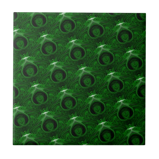 texture green malachite tile (Front)