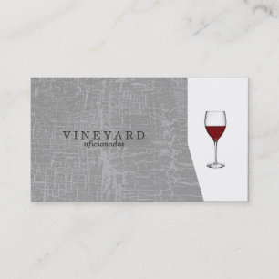 Texture Grey / Wine Glass Business Card