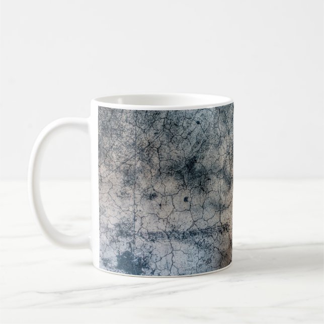 Texture grunge fracture cracked coffee mug (Left)