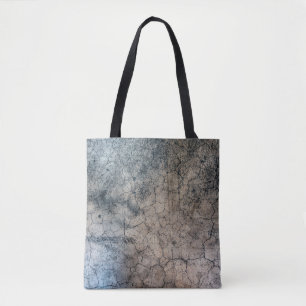 Texture grunge fracture cracked tote bag