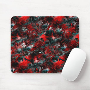 Texture in showy spoiled red leaves fallen on ash mouse pad
