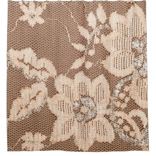 Texture lace fabric. lace on white background stud