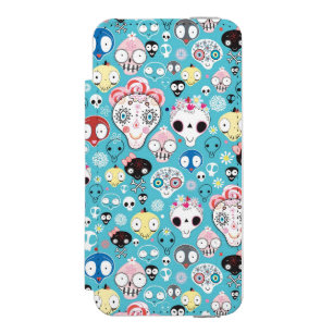 Texture laughing skull incipio watson™ iPhone 5 wallet case