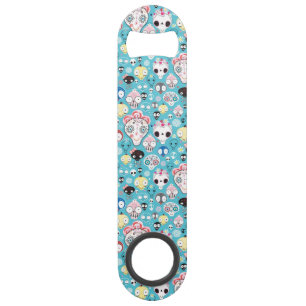 Texture laughing skull speed bottle opener