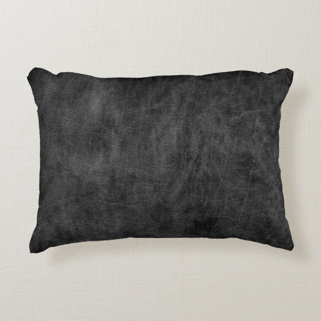 Texture leather background accent pillow (Front)