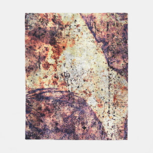 Texture metal iron industrial fleece blanket