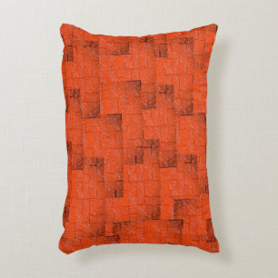 Texture mosaic that looks like a wall of bricks accent pillow