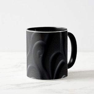 Texture noire moderne et imaginaire Coffee Mugs
