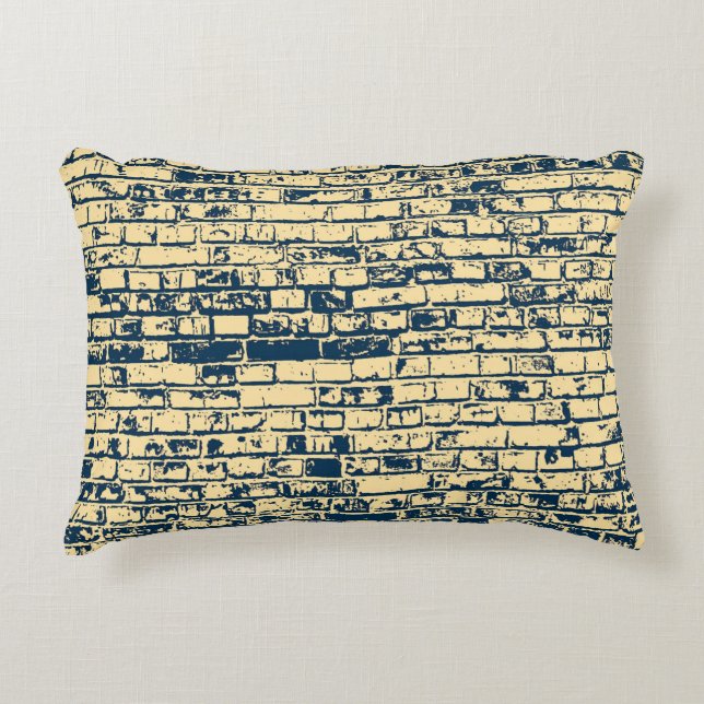Texture of a brick wall. Elegant wallpaper design. Accent Pillow (Front)
