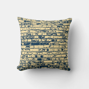 Texture of a brick wall. Elegant wallpaper design. Throw Pillow