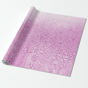 Texture of a drop of rain on a glass wet transpare wrapping paper