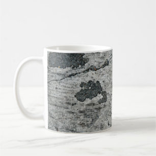 Texture of an old cracked concrete wall. Backgroun Coffee Mug