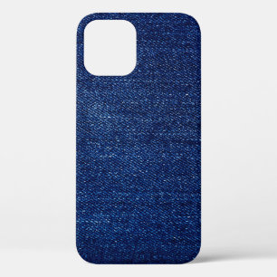 Texture of Denim jeans fabric background iPhone 12 Case