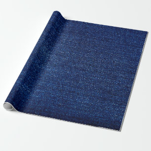 Texture of Denim jeans fabric background Wrapping Paper