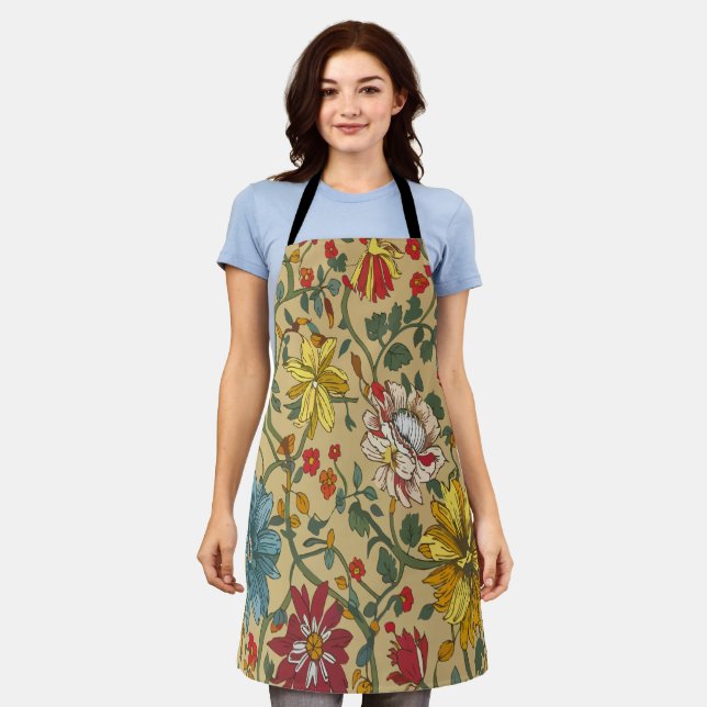 Texture of flowers apron (Worn)