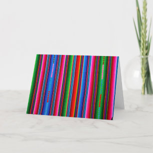 Texture Of Mexican Fabric Card