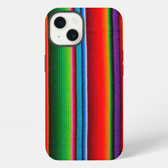 Texture Of Mexican Fabric iPhone Case (Back)