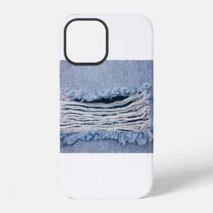 Texture of natural linen fabric  iPhone 12 case