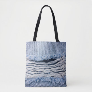 Texture of natural linen fabric tote bag