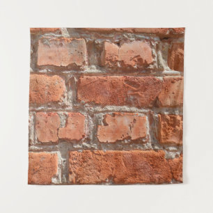Texture of old weathered brick. Background of old  Tapestry