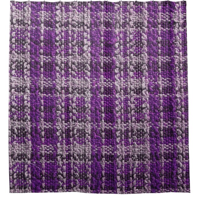 Texture of purple tartan fabric useful as a backgr (Front)