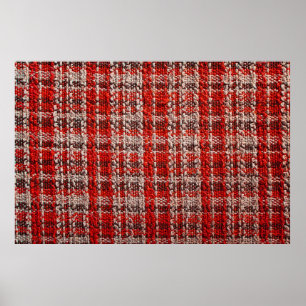 Texture of red tartan fabric useful as a backgroun poster